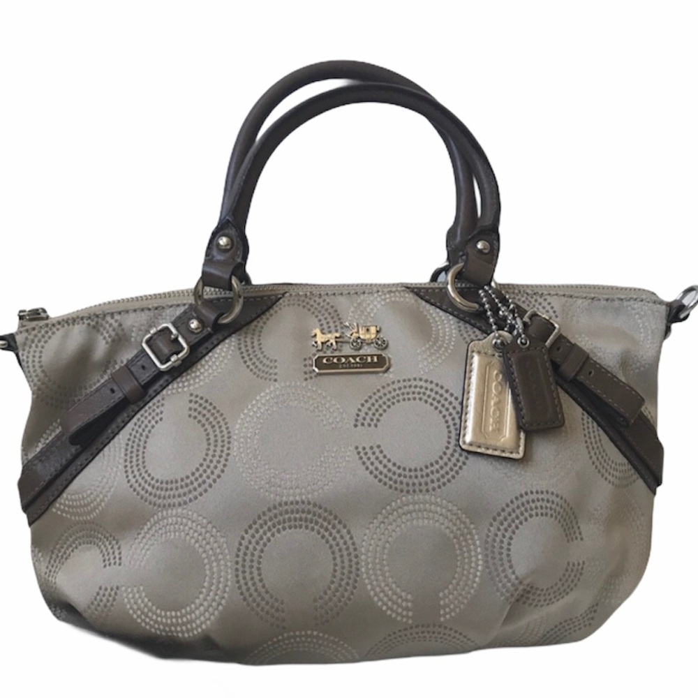Coach Madison dotted op art Sophia satchel